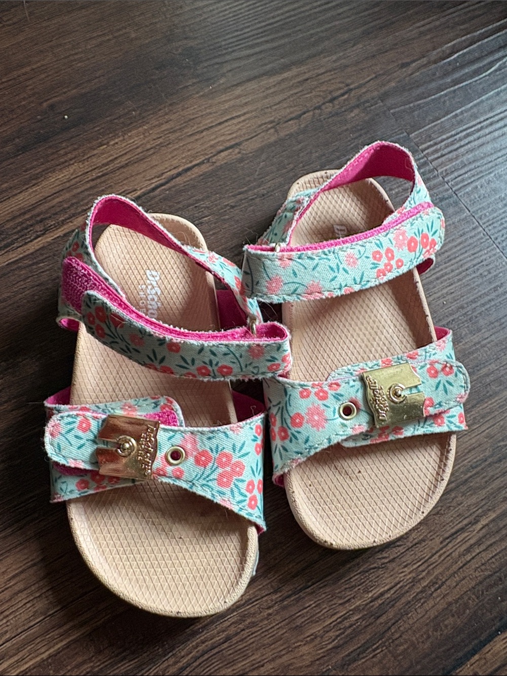 Dr. Scholl's Toddler Girls Sandals in Mint and Pink